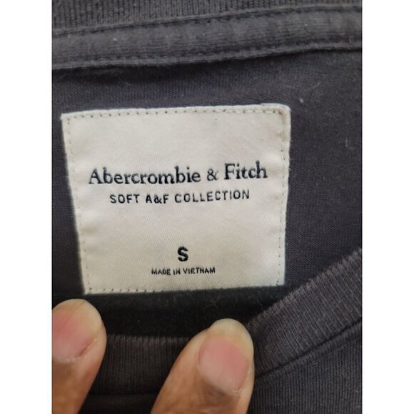 Abercrombie & Fitch Men's Soft Long Sleeve Crew Neck T-Shirt Size S - Picture 10 of 11